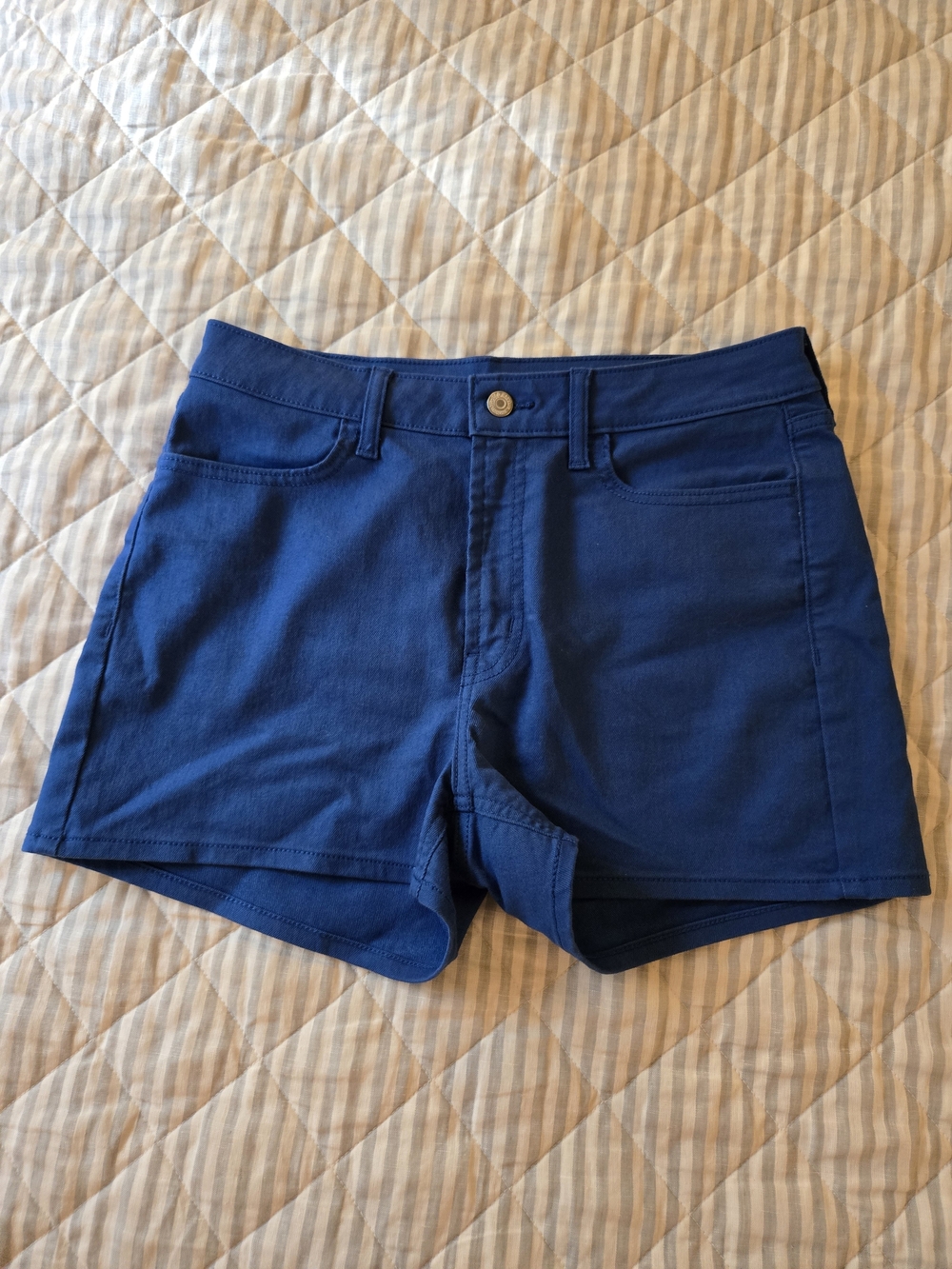 Old Navy Blue Women's Stretch Jean Shorts High Rise Sz 10